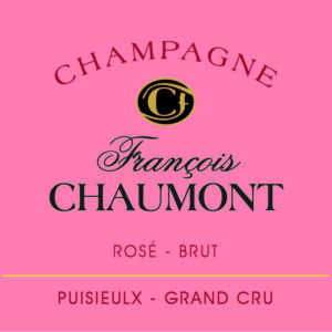 Etiquette Bouteille de Champagne Rosé - Grand Cru François Chaumont, Puisieulx