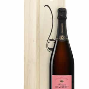 Bouteille de Champagne Coffret bois Rosé Brut - Grand Cru François Chaumont, Puisieulx